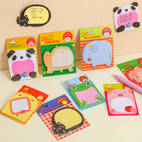 10Pcs/Lot Cute Cartoon Animal Tearable Note Book Posted it Sticky Notes Notepad Memo Pads Children Gifts School Office Supplies