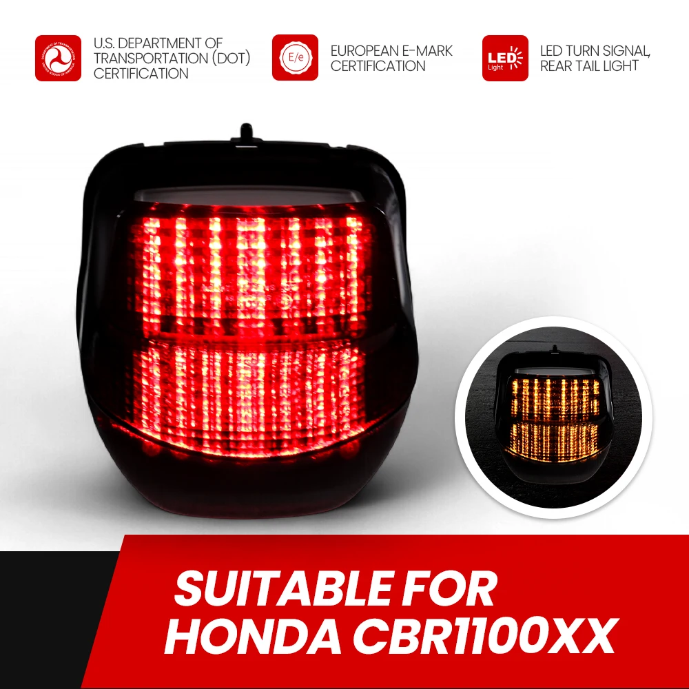 

Высококачественный светодиодный задний фонарь для мотоцикла для Honda CBR1100XX 1999-2006, указатель поворота, стоп-сигнал, модифицированные аксессуары