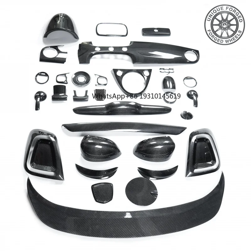 

Full Carbon Fiber Cover Kit for 500 Abarth 595 Universal Sticker Accessories