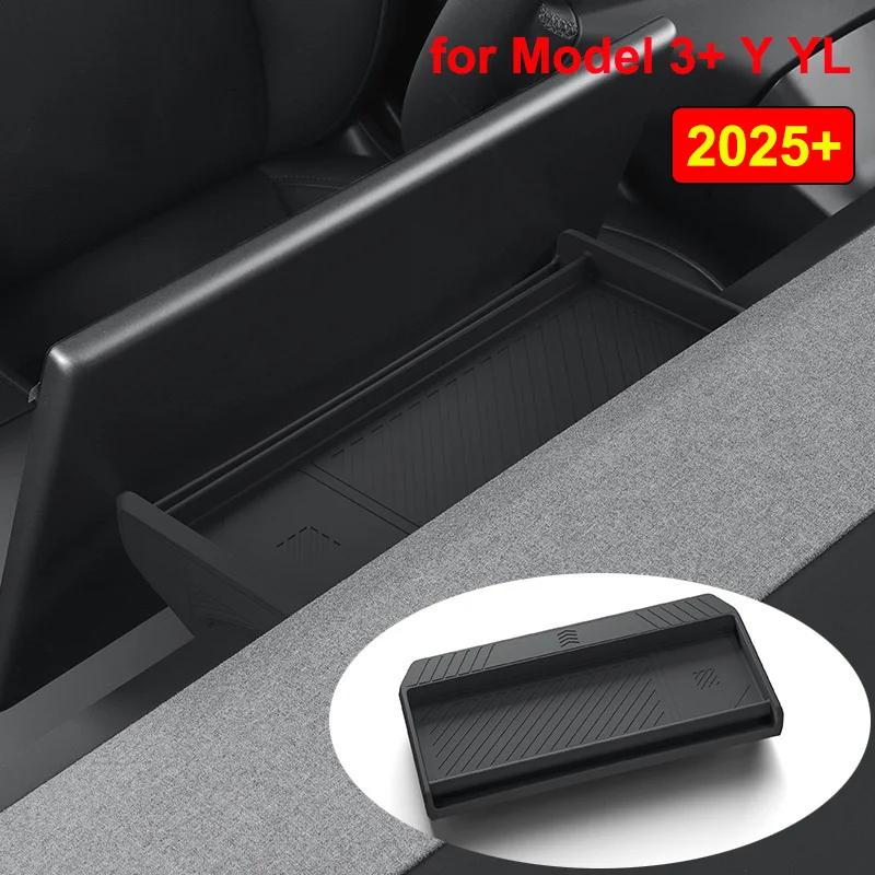 Storage Tray for Tesla Model Y YL Juniper 2025 Model 3 Highland Rear Screen Storage Box Dashboard Bracket Tissue Box ECT Panel