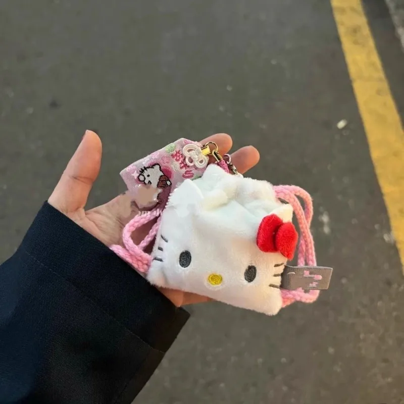

Hello Kitty Bag Peripherals Originality Cartoon Cute Storage Earphone Bag Convenient Fashion Trend Mini Earphone Protective Case
