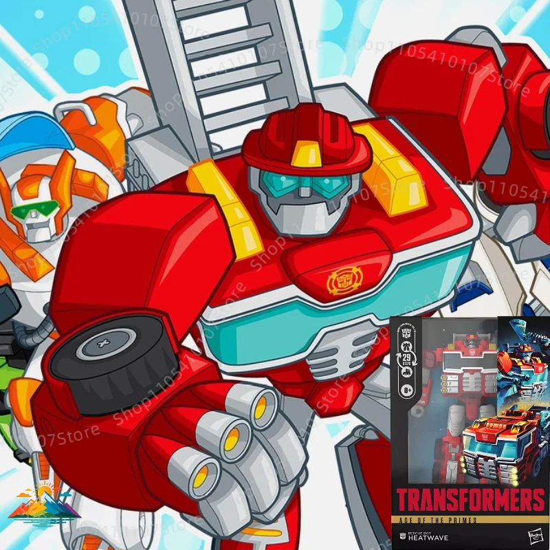 

【IN STOCK】Hasbro Transformable toys Age Of The Primes Voyager Heatwave Action Figure Robot Toy Collectibles Gifts Hobbies