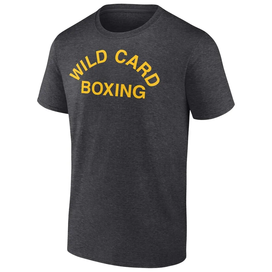 

Men's Charcoal Wild Card Boxing It Ain't Easy T-Shirt Simple Loose Sweat Absorbing Breathable Suitable For Daily Leisure