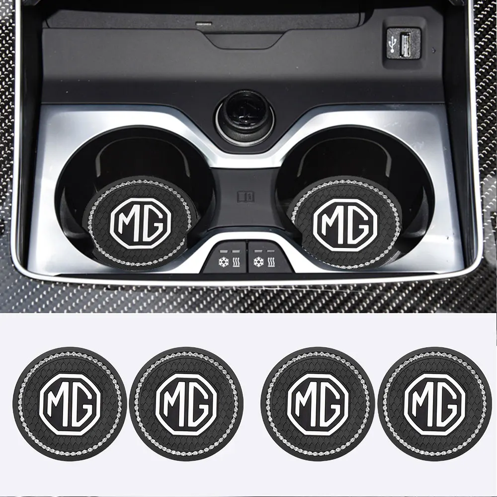 

1/2Pcs Car Styling Coaster Cup non-slip pad Interior Accessories For Morris Garages MG GT Cyberster MG3 MG5 MG6 MG7 MG4 SUN MGF