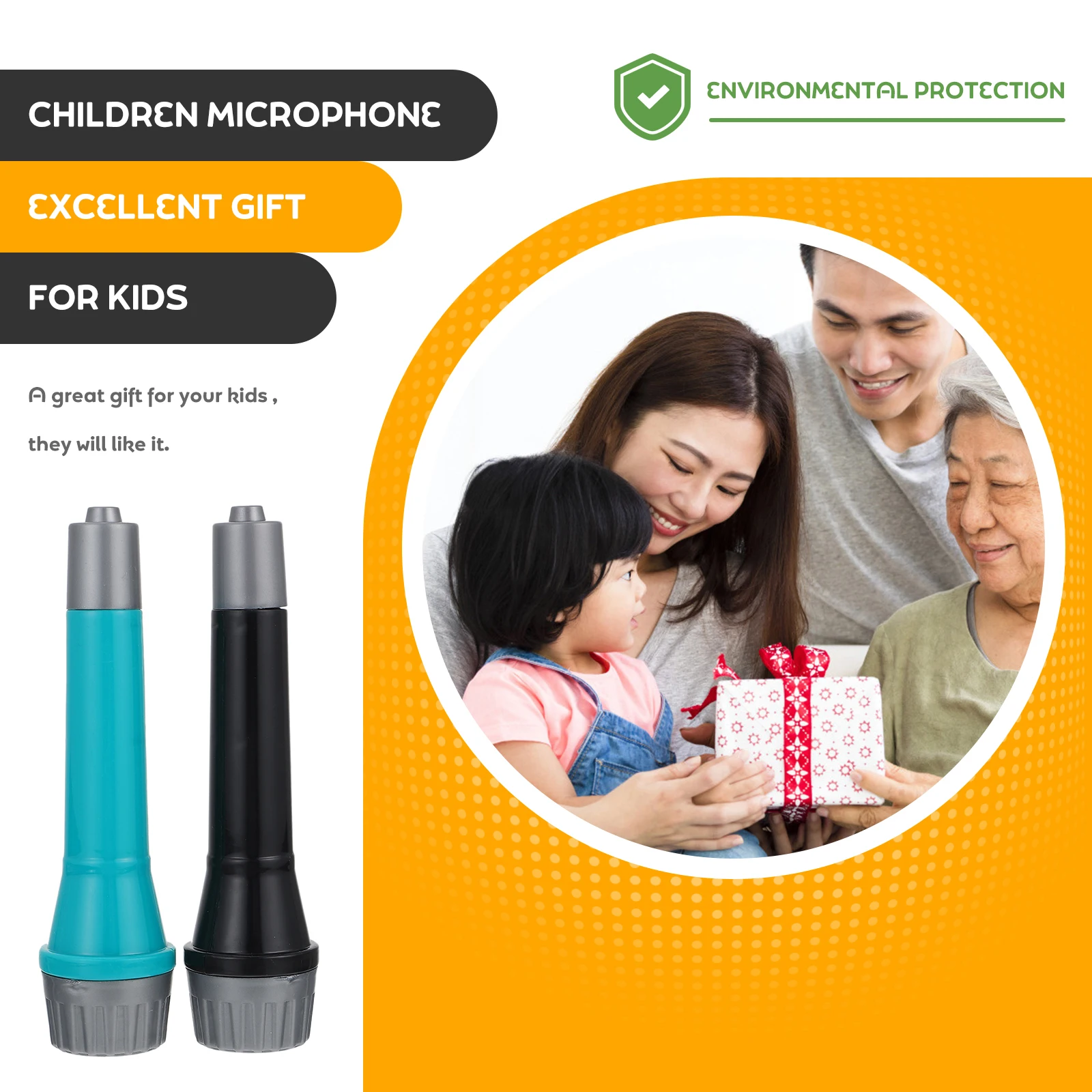 

10 Pcs Pretend Simulated Microphone Props Child Toy for Toddlers Plastic Childrens Fake Microphones
