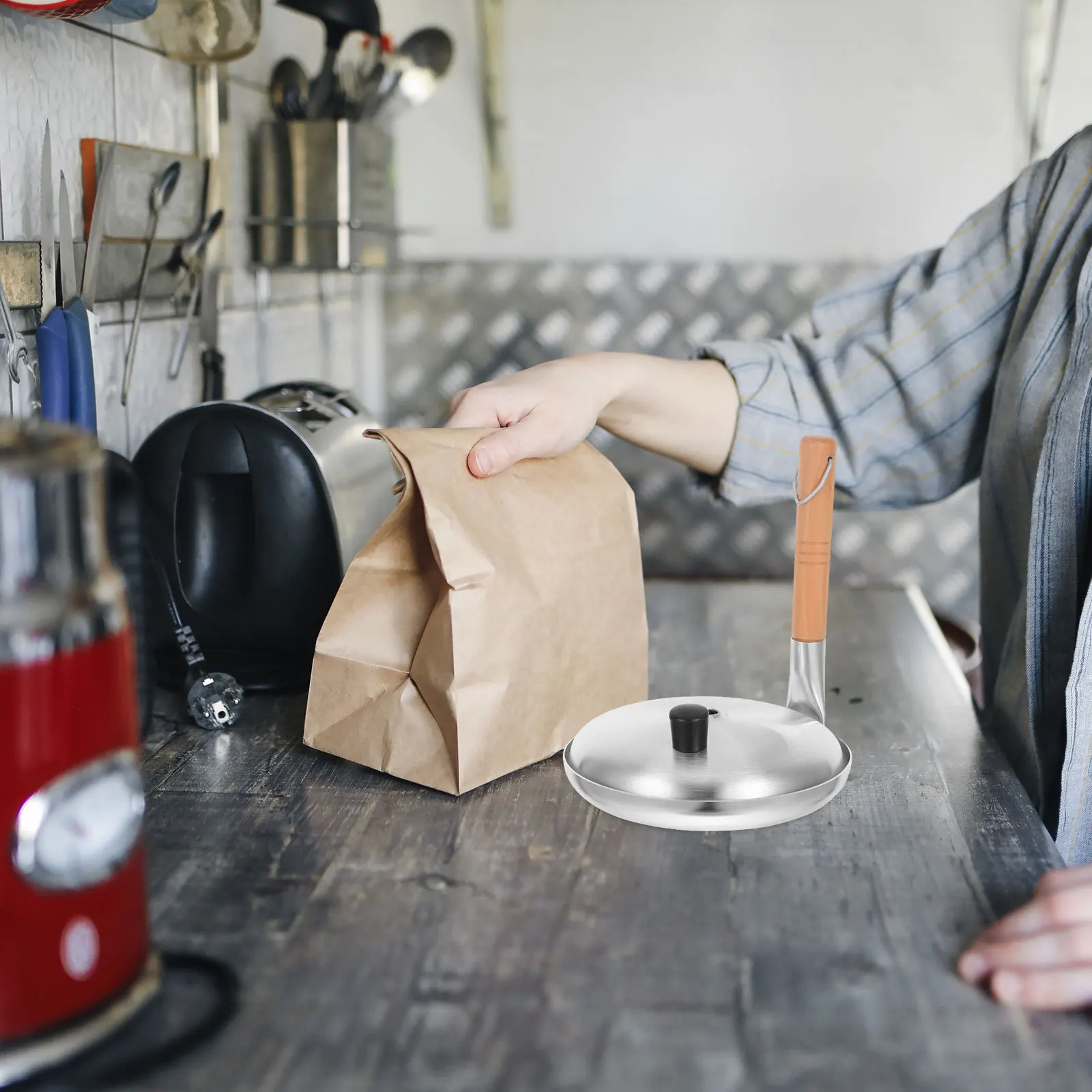 

1 set 1 Set Parent-Child Pot With Vertical Handle Japanese Pan For Induction Gas Stove, Non Stick Egg Frying Skillet For