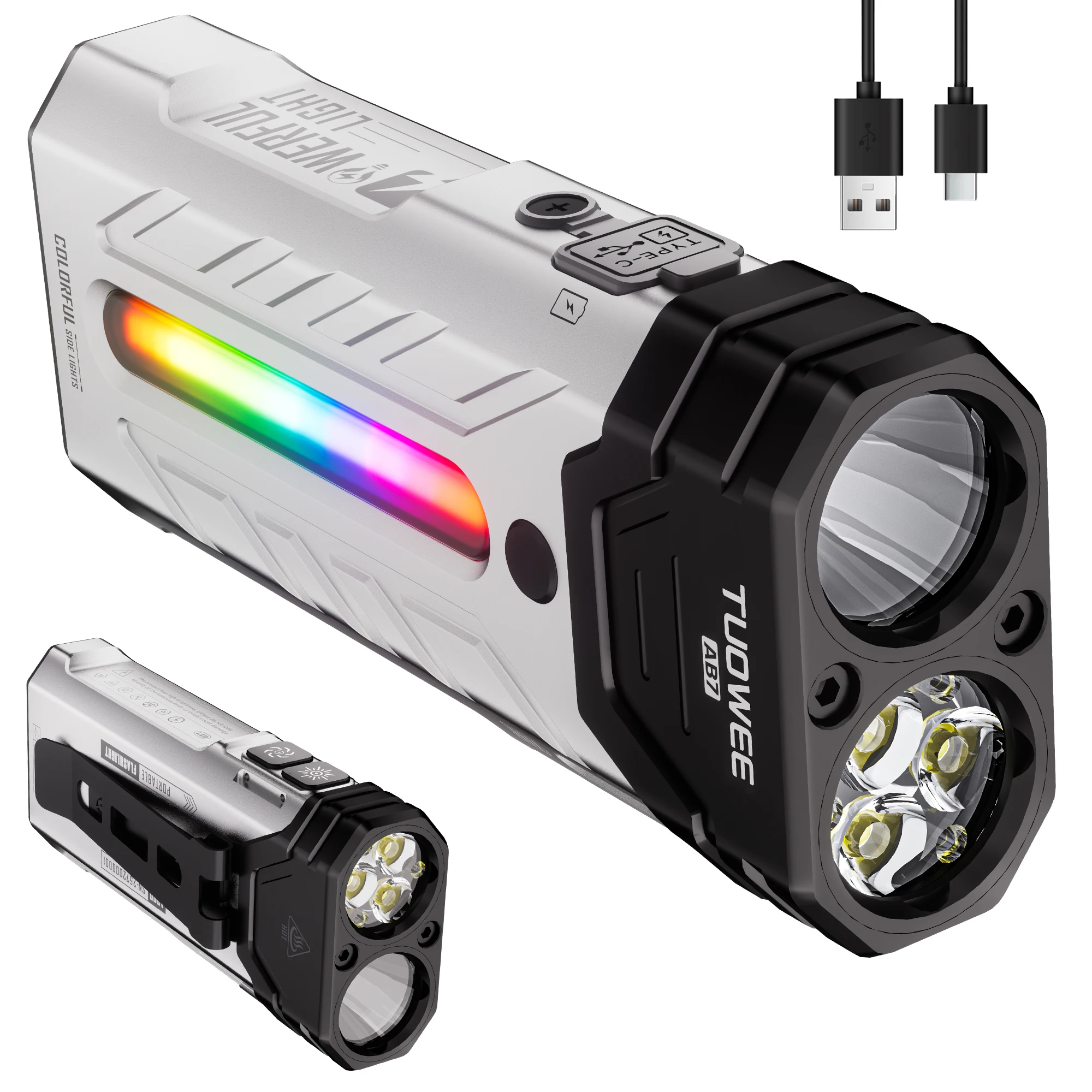 5200LMS Innovatieve multifunctionele draagbare LED-zaklamp met magnetische zaklamp, perfect voor wandel- en kampeeravontuur