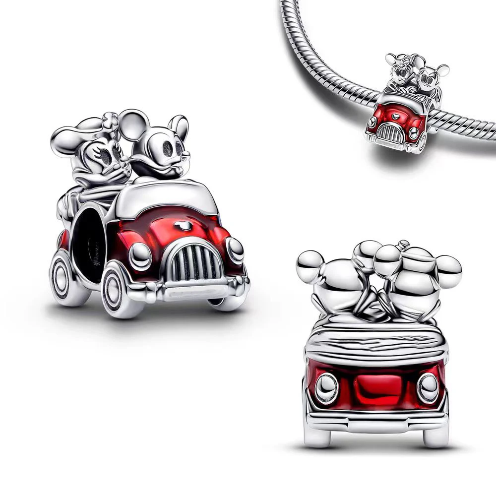 الجديد في السحر 925 الفضة Miniso ديزني باسكال الحرباء شيشاير القط خرزة ساحرة ملائمة سوار الأصلي النساء لتقوم بها بنفسك مجوهرات هدية