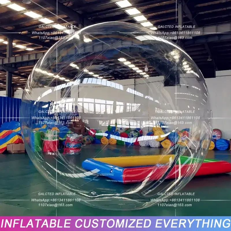 كرة المشي المائية كرة زورب 2 متر بولي كلوريد الفينيل كرة الهامستر البشرية نفخ بالون الماء معدات اللعب المائي الرقص الواضح