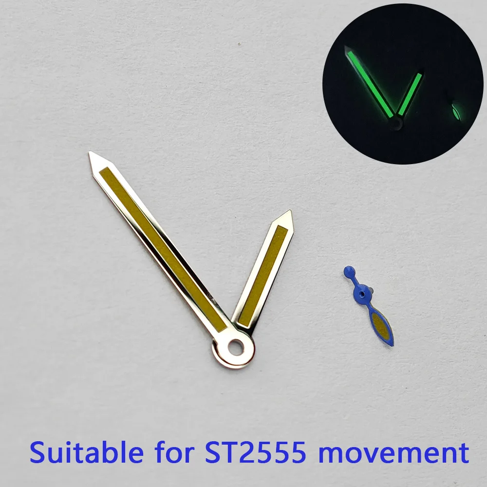 Watch pointer green luminous pointer suitable for ST2555/ST2533/ST2557/6497 movement watch movement watch accessories Watch Part