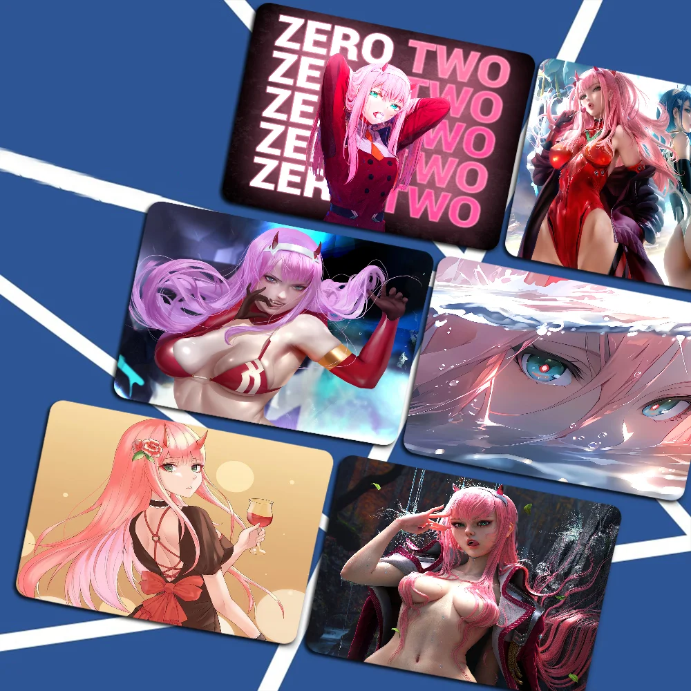 

Zero Two Darling in the Franxx Mousepad Animation Thickened Mouse Pad Gaming Keyboard Table Mat Office Supplies Room Decor for