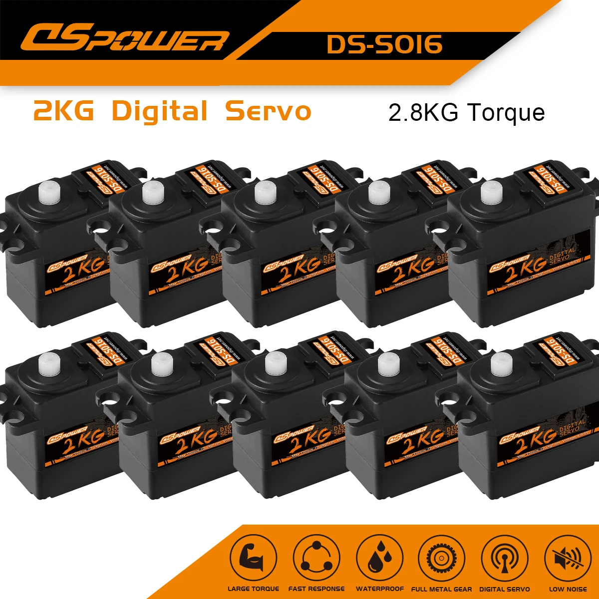 1/5/10/20pcs DSpower 2kg Waterproof Digital Servo 4.8-6V for 1/12 RC Car Crawler Truck Feiyue FY-01 FY-02 FY-03 Plane Accessorie