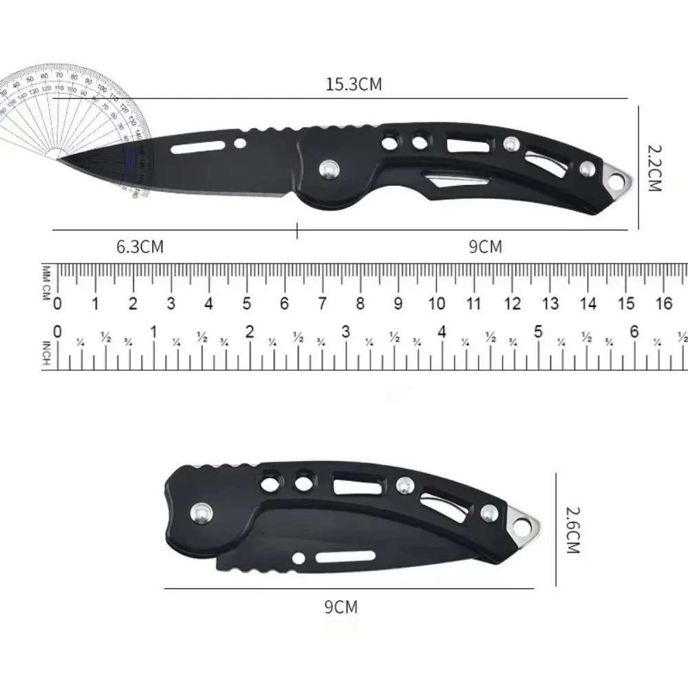 Portable Folding Knife Cooking Tools Fruit Knife Stainless Steel Multipurpose Sharp Knife Meat Cleaver for peeling and cutting