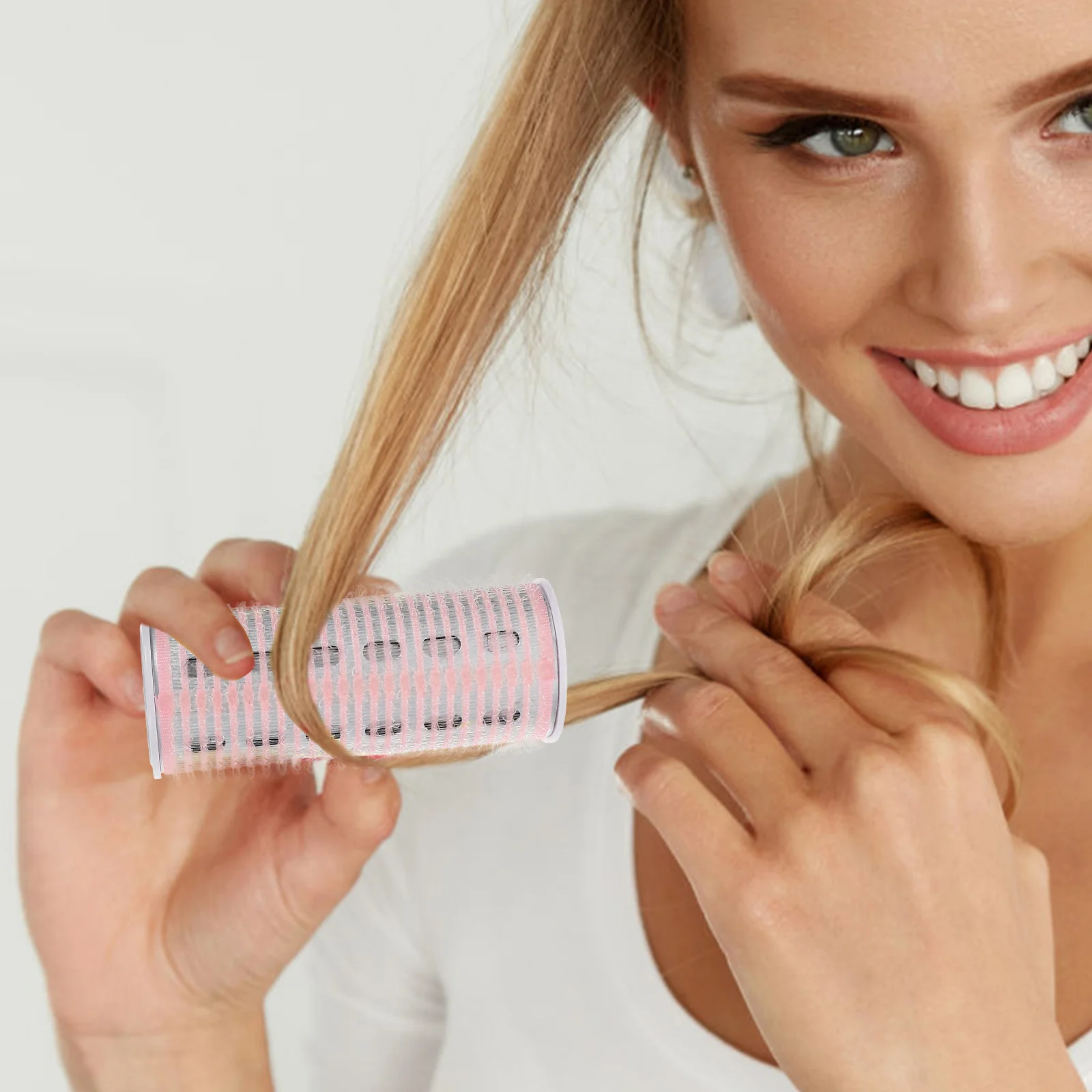 

Usb Roller Pink Automatic Heating Hair Curler Lightweight Portable Styling Tool For Curly Fringe Temporary Curling Device