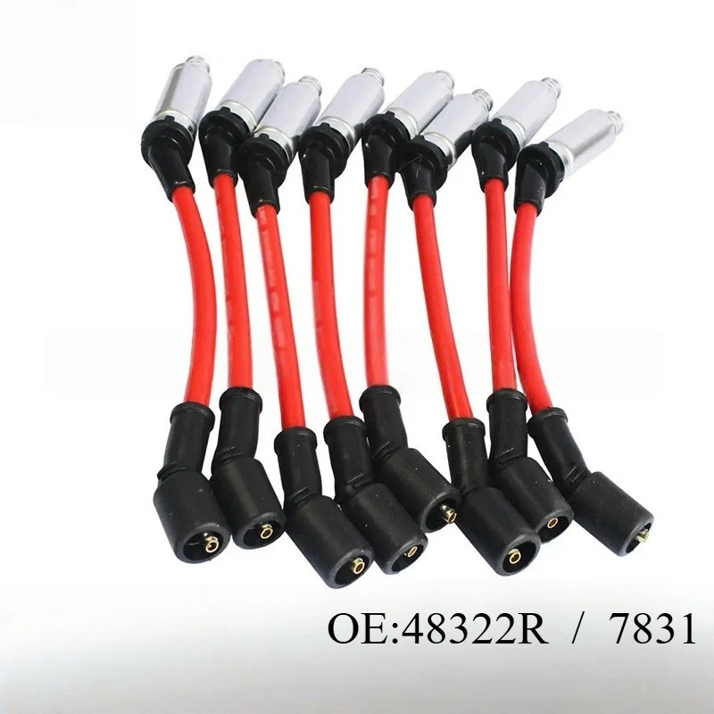 

Высокопроизводительный провод зажигания свечи зажигания 48322 для Chevy GMC V8 48322R 2000208 M8-48322 7831 2000-2009 годов