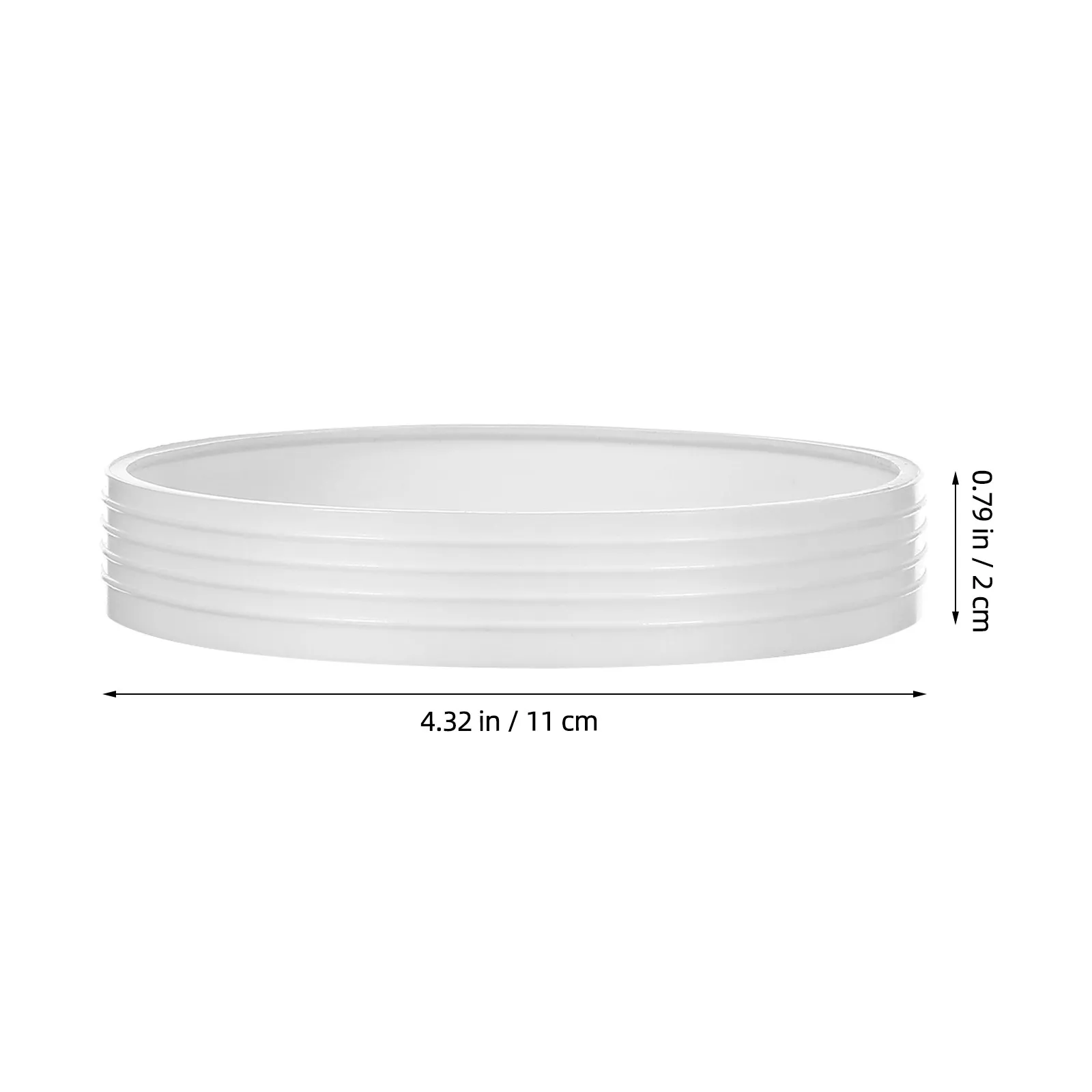 6pcs White Golf Hole Cup Rings for Practice