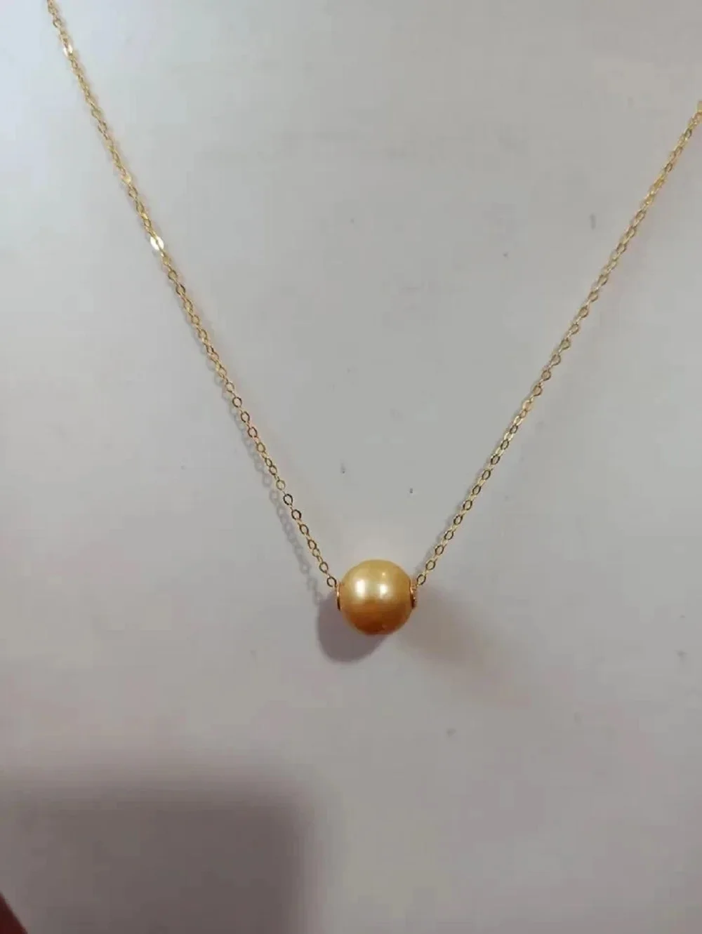 

Натуральный кулон AAA 9-10 мм 10-11 мм Круглый кулон с жемчугом Южного моря, ожерелье 925s-18 дюймов