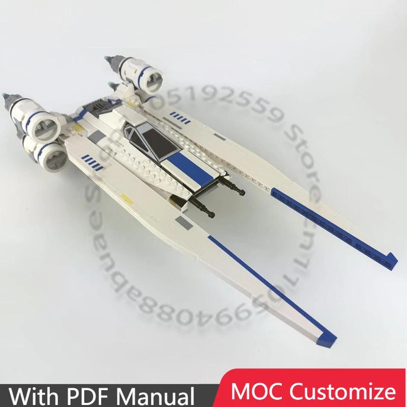 

Набор для сборки звездолета U-Wing Starfighter (726 деталей), модульный конструктор MOC, развивающая игрушка DIY, подарок на праздник