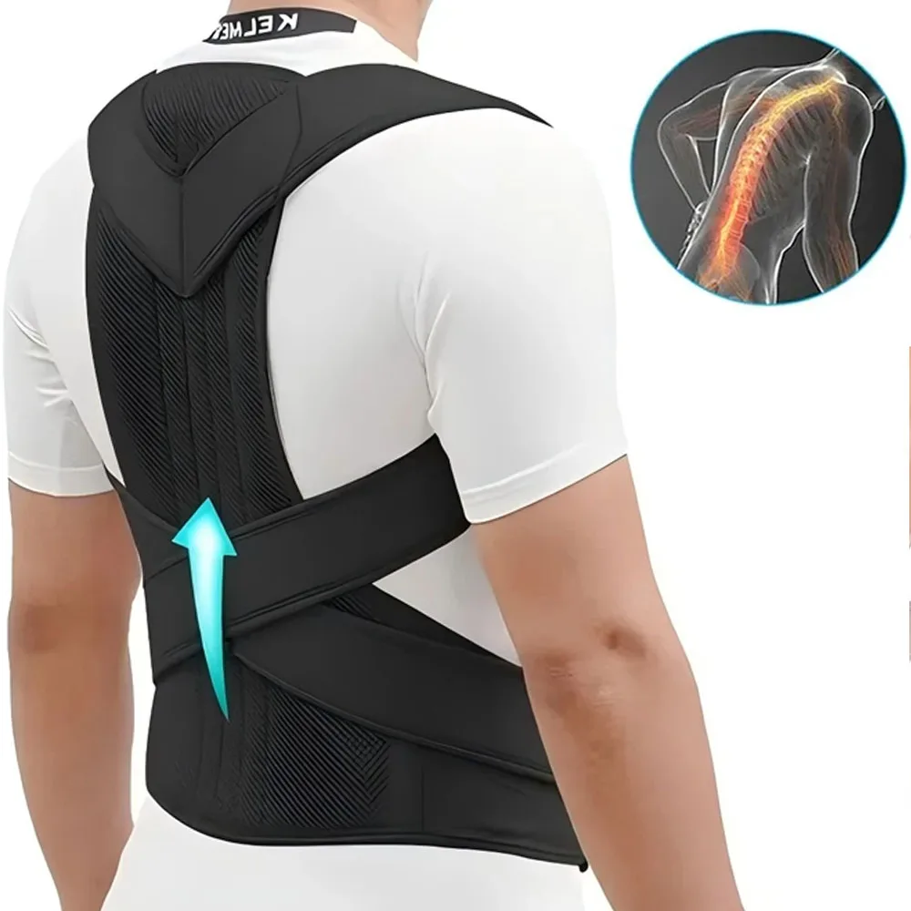 Adjustable Unisex Posture Corrector Brace,Stop Slouching,Back Alignment And Clavicle Support,Hunchback Correction Belt