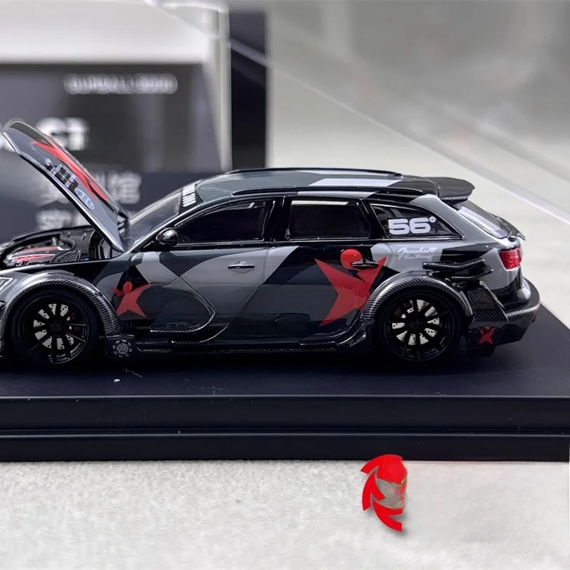 DCM 1/64 أودي RS6 C7 DTM Betsafe التمويه المفتوح هود دييكاست سبيكة سيارة نموذج محاكاة جمع سيارات الصبي عيد ميلاد اللعب هدية #5