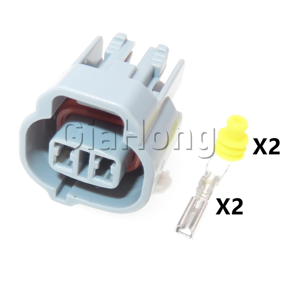 1 Set 2 Ways AC Assembly Auto Accessories 6189-0031 Car Wire Harness Connector Auto Solenoid Valve Electric Waterproof Socket