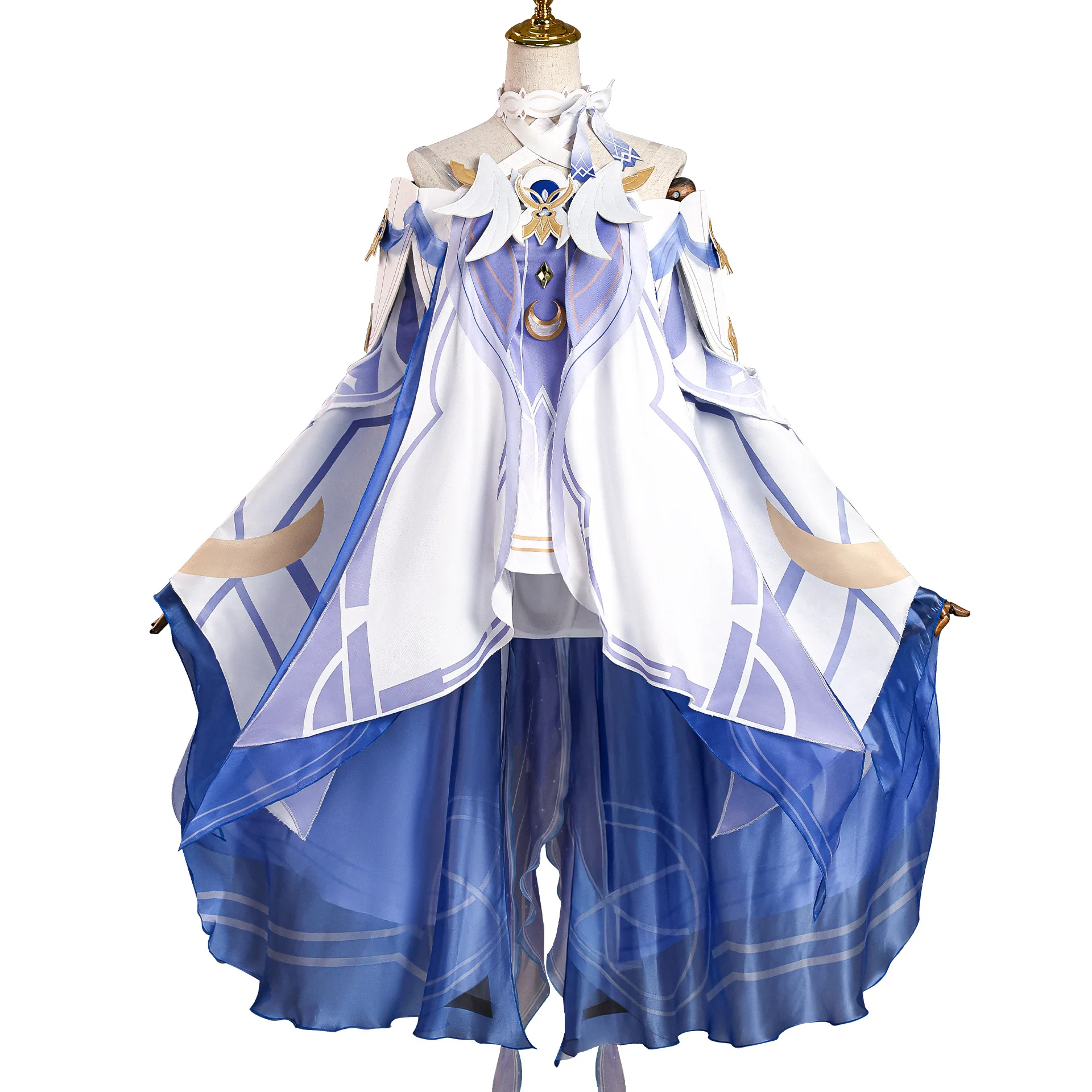 Game Genshin Impact  Columbina Columbina Cosplay Costume Wig Dress Full Set Full Set Girl‌‌‌ Roleplay Uniform Halloween Party - view 2
