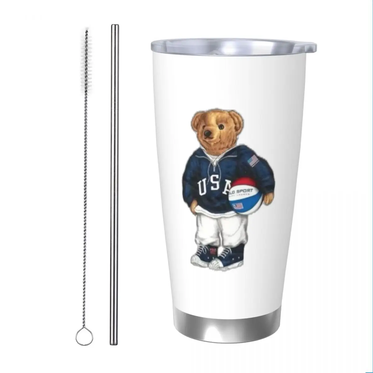 Ralph Bear 20oz Cup Large Capacity Car Mug Leak-proof Juice Coffee Cup Food Grade