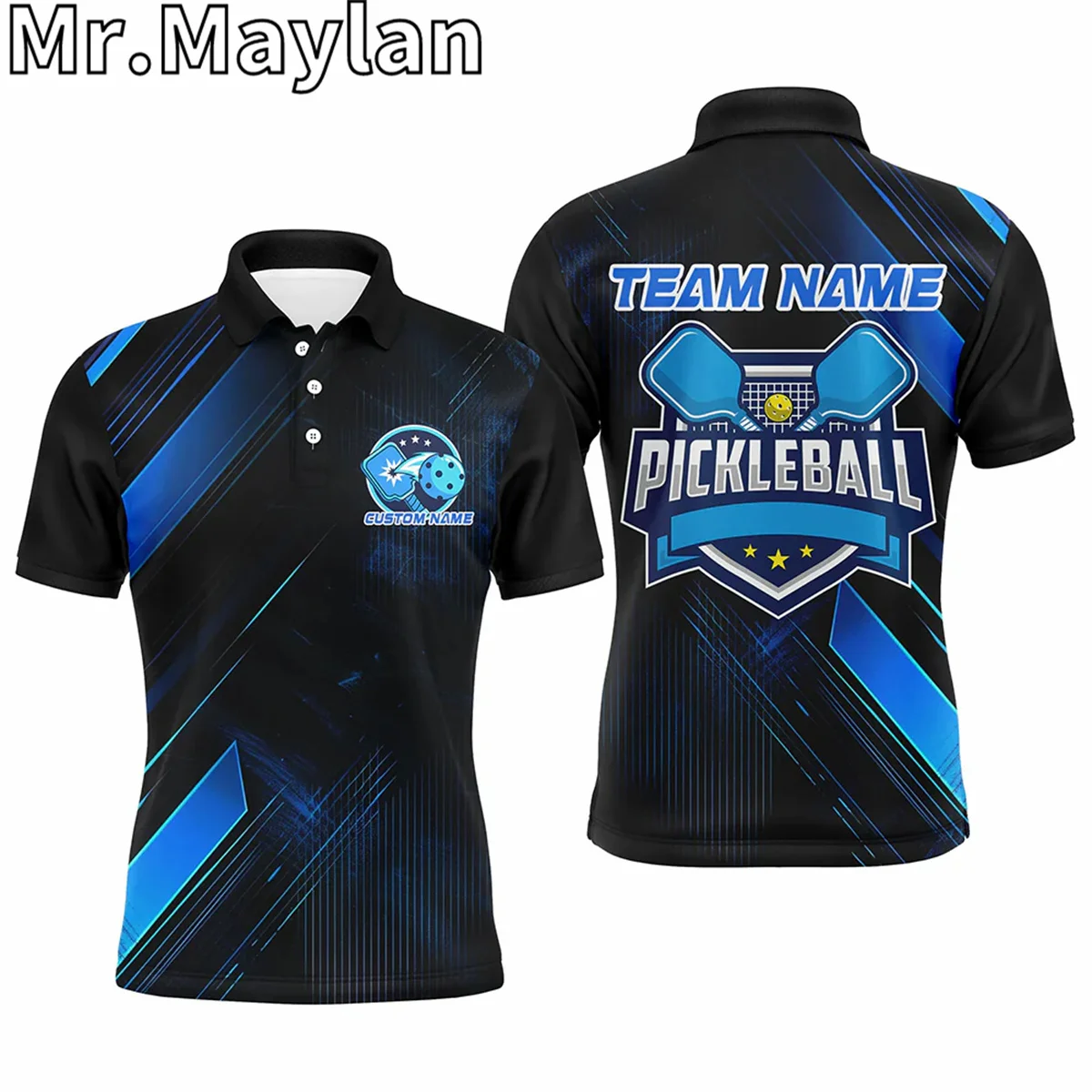 3D Personalized Player And Team Name Multi-Color Pickleball Shirts For Men Women Pickleball Jerseys Gift for Pickleball Lovers