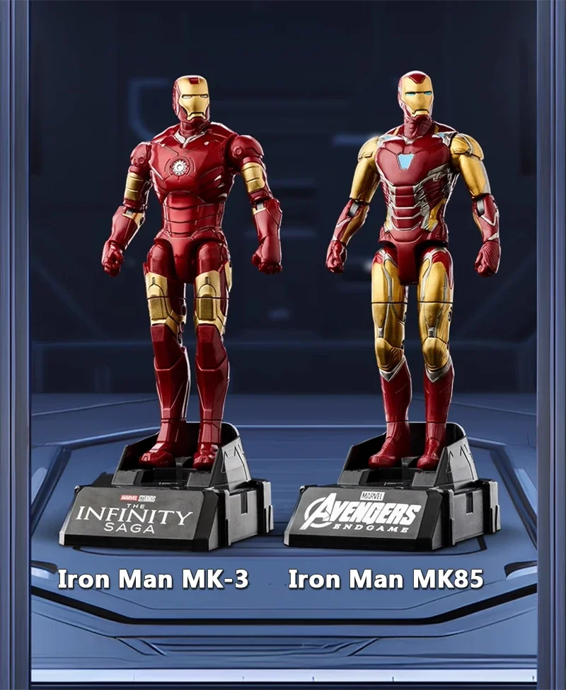 Marvel Iron Man SpiderMan Captain America Joints Mobility Transform Shape Action Figure PVC Model Collect Ornaments Toys Gifts