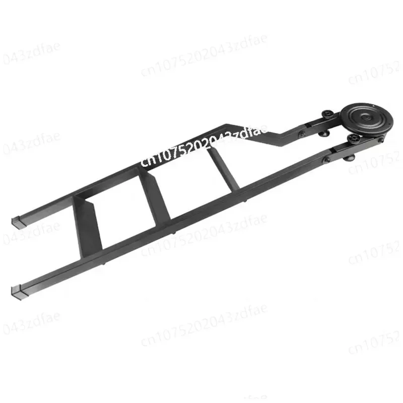 Pickup truck rear door ladder, tailgate folding auxiliary ladder 126CM