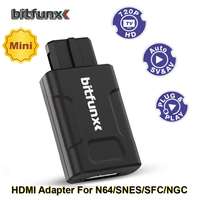 Bitfunx 720P 1080P HDMI Adapter For N64/SNES/SFC/NGC Console 4:3/16:9 Aspect Ratio Switching SV&Composite Input HDTV Converter