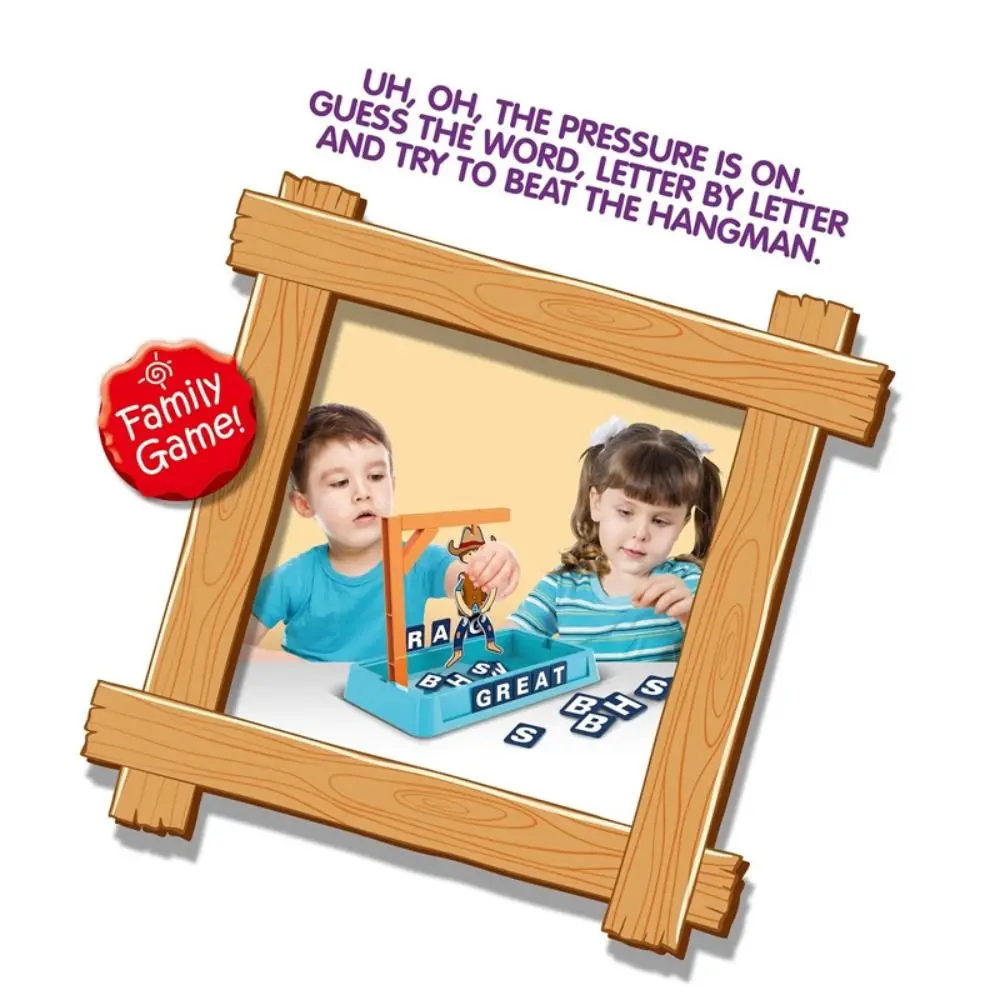 

Multiplayer Magnetic Hangman Board Games Interactive Two-Player Hangman Mystery Word Game Develop Intelligence with Doll