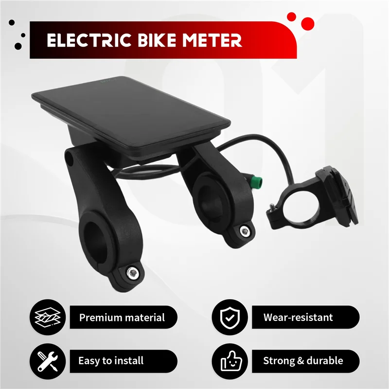 AB47-M7C-2 medidor de pantalla LCD para bicicleta eléctrica 24V 36V 48V 60V E Scooter Panel LCD con USB UART para bicicleta eléctrica de montaña 5PIN Par