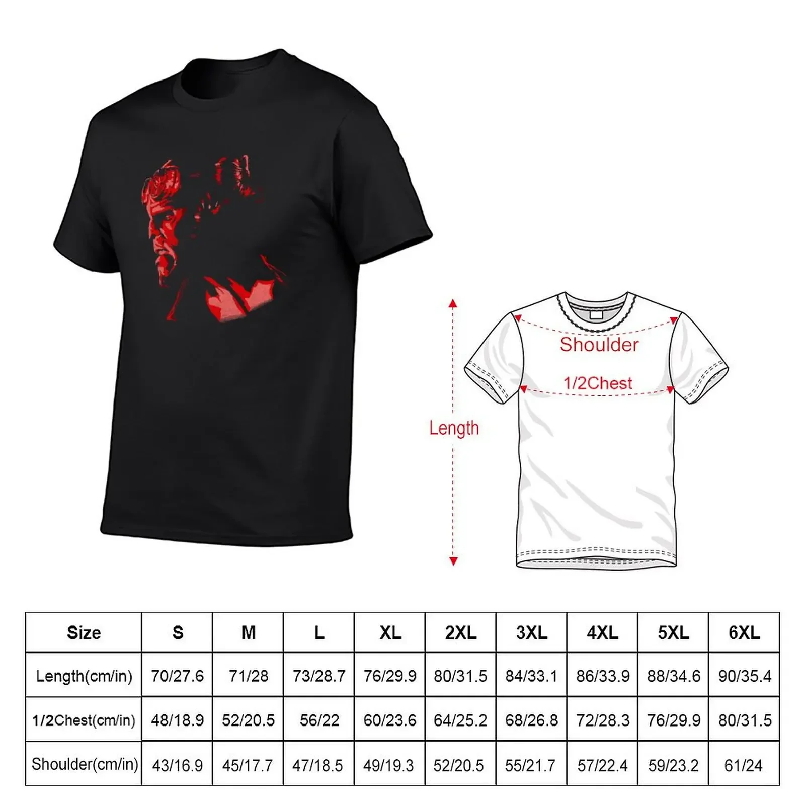 Camiseta Hellboy Highlights, ropa estética, camiseta de manga corta de gran tamaño, camisetas altas para hombre