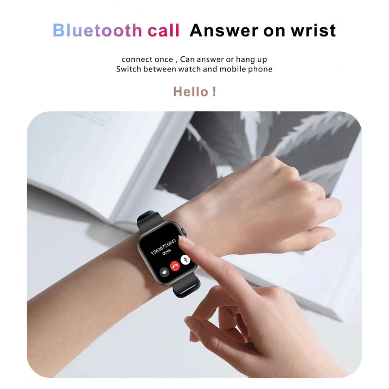 Smart watch for women full touch screen Bluetooth call waterproof watches sport fitness tracker smartwatch Lady Reloj Mujer qx7