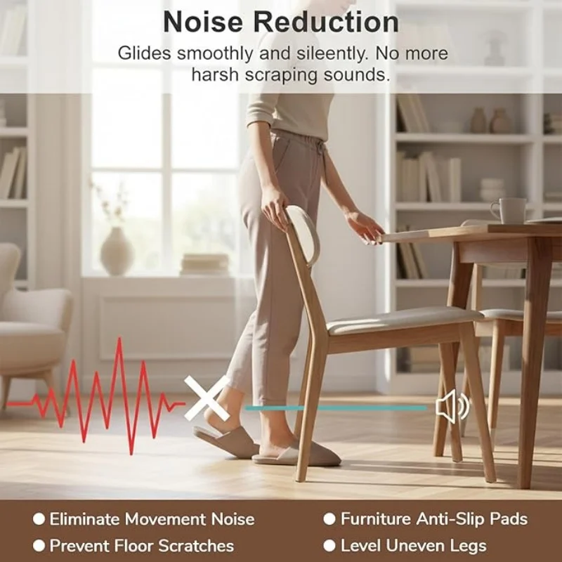 Thickened Felt Chair Leg Pads Tape Self-Adhesive Anti-slip Furniture Sliding Strip Mat Floor Protector Wear-resisting Stickers view 4