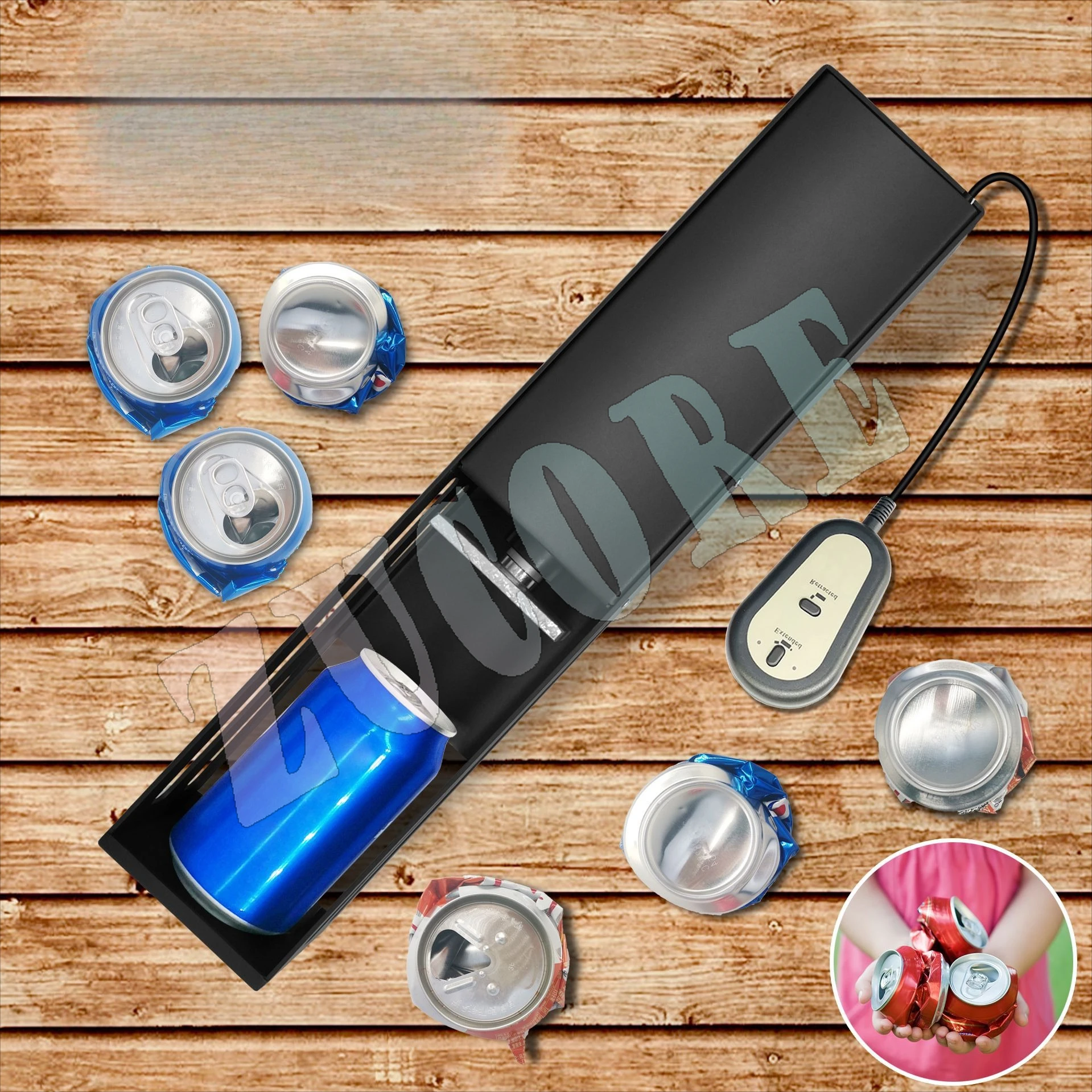 علبة الضغط الكهربائية، والعلب وضواغط زجاجات المياه البلاستيكية، وكسارات العلب، وإعادة تدوير الضاغط #2