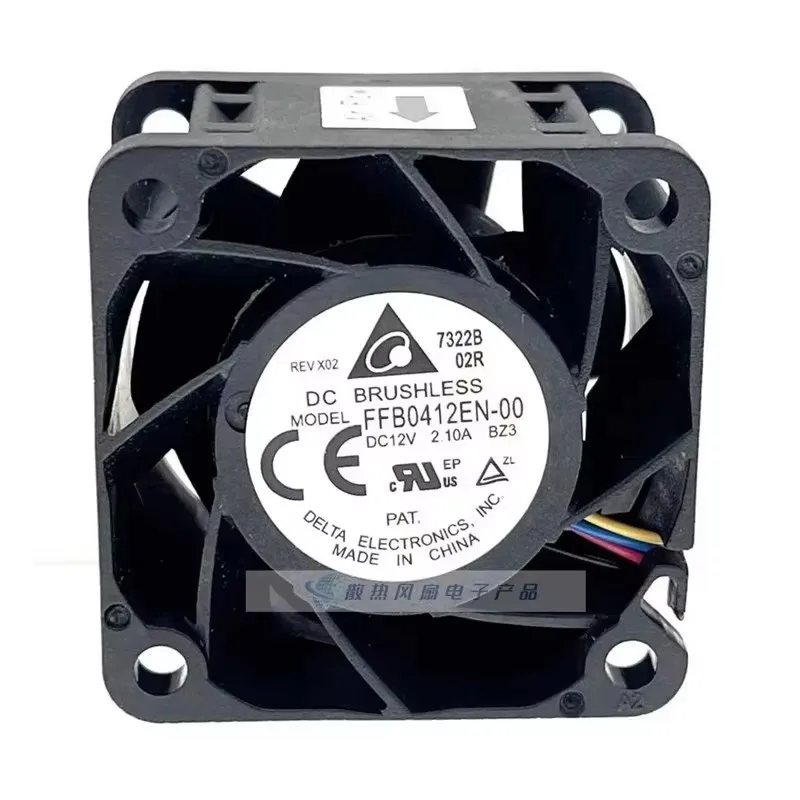 New FFB0412EN-00 4CM 40 * 40 * 28MM 12V 2.10A server power supply violent cooling fan