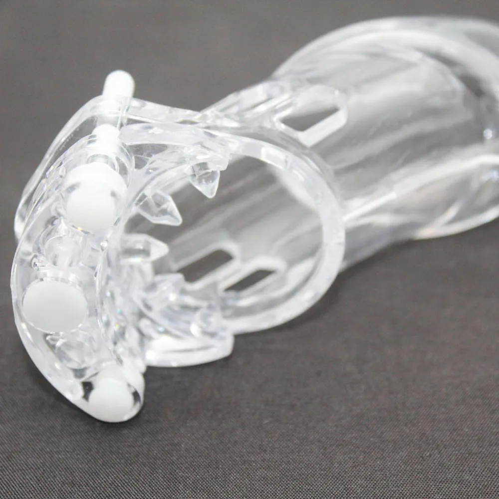 Plastic Chastity Cage Device Accessories CB6000 Anti-off Spiked Ring Bondage Penis Cock Ring for Men Sex Toys Adult Games 18+ view 6