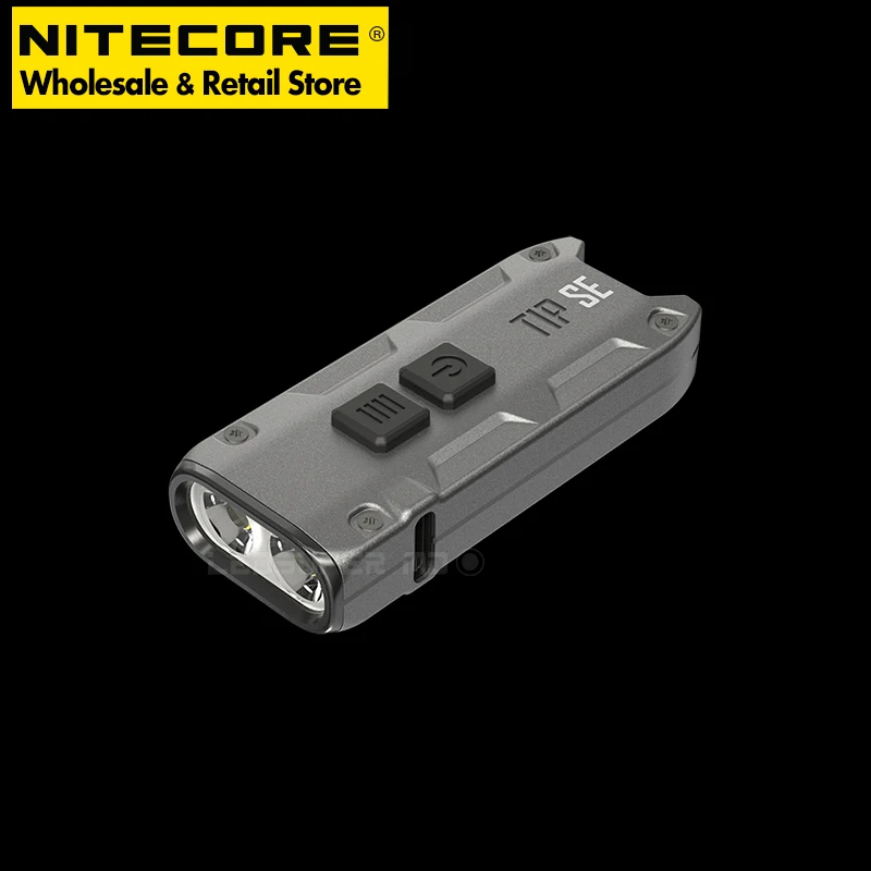 USB-C зарядка NITECORE TIP SE 700 люмен EDC вспышка двухъядерный металлический светильник брелок встроенный литий-ионный аккумулятор