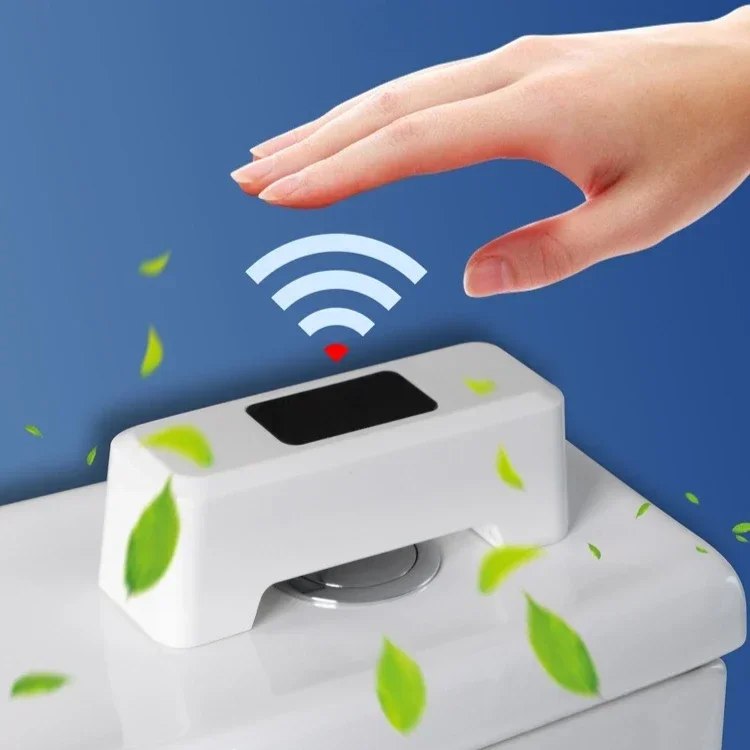 

Touchless Toilet Flush IR Sensing Toilet Flush Sensor Aid Toilet Motion Sensor Automatic Flush Button on-Touch Flush Switch