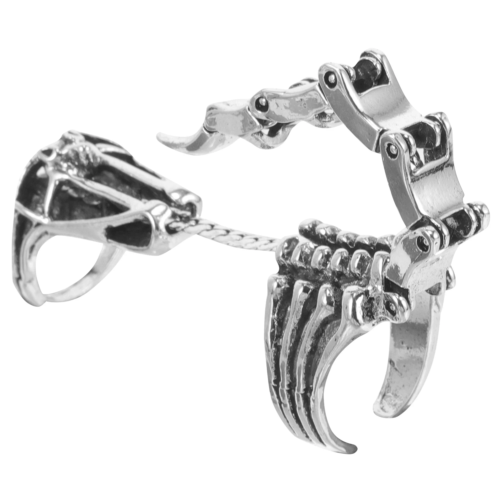 Mens Rings Movable Scorpion Women Finger Armor Gothic Open Halloween Knuckle Joint Full Miss