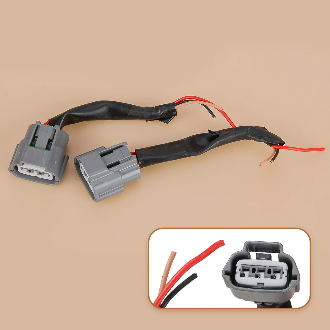 22448JA10A 2pcs Ignition Coil Connector Plug Wire Harness Pigtail Fit for Infiniti EX35 FX35 G25 G35 JX35 M35 Nissan Altima