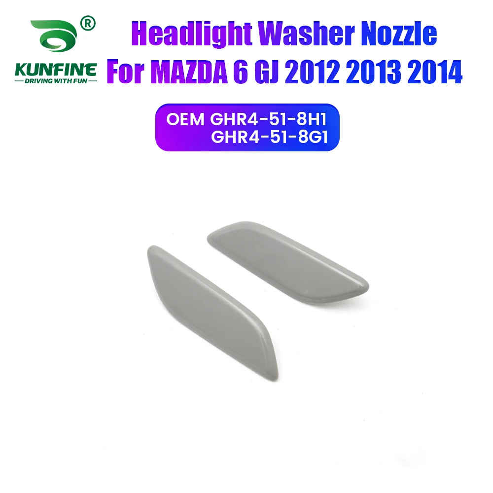 

Car Headlight Front Bumper Washer Spray Nozzle Jet Headlamp Pump Cover For MAZDA 6 GJ 2012 2013 GHR4-51-8H1 GHR4-51-8G1