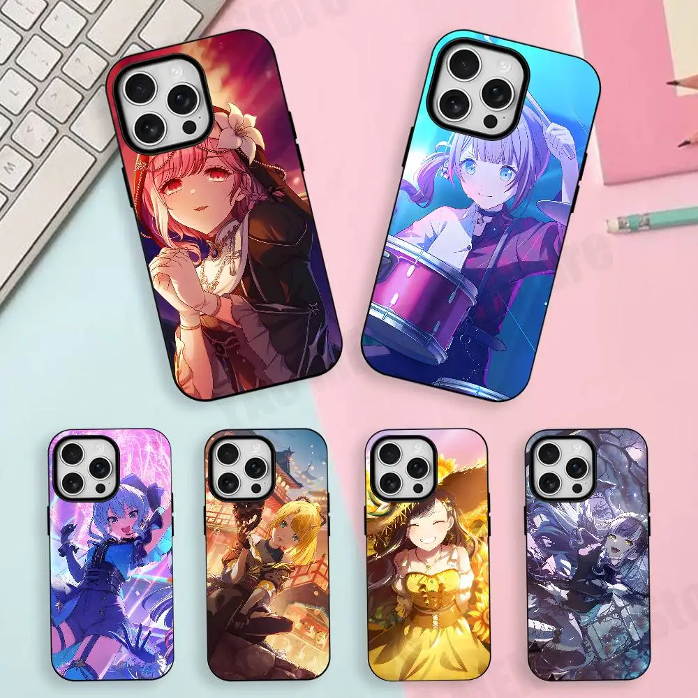 

Rondo D4DJ Round Matte Silicone Soft Case For iPhone 17,17E,16,16E,15,14,13,12,11 Pro Max For Magnetic Shell Frosted Cover