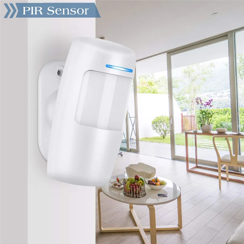 Aksesori Sensor Gerakan Detektor Gerakan PIR untuk Sistem Alarm Keamanan Hub WIFI + RF433 Bertenaga Tuya