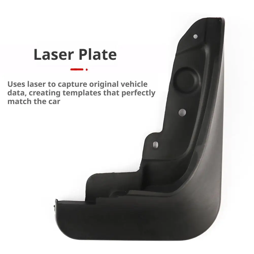 1 Set TPE Auto-Schmutzfänger für TESLA MODEL Y L 2026 Offizieller Original-Schmutzfänger Vorne und Hinten Spritzschutz für Reisen – Detail 12