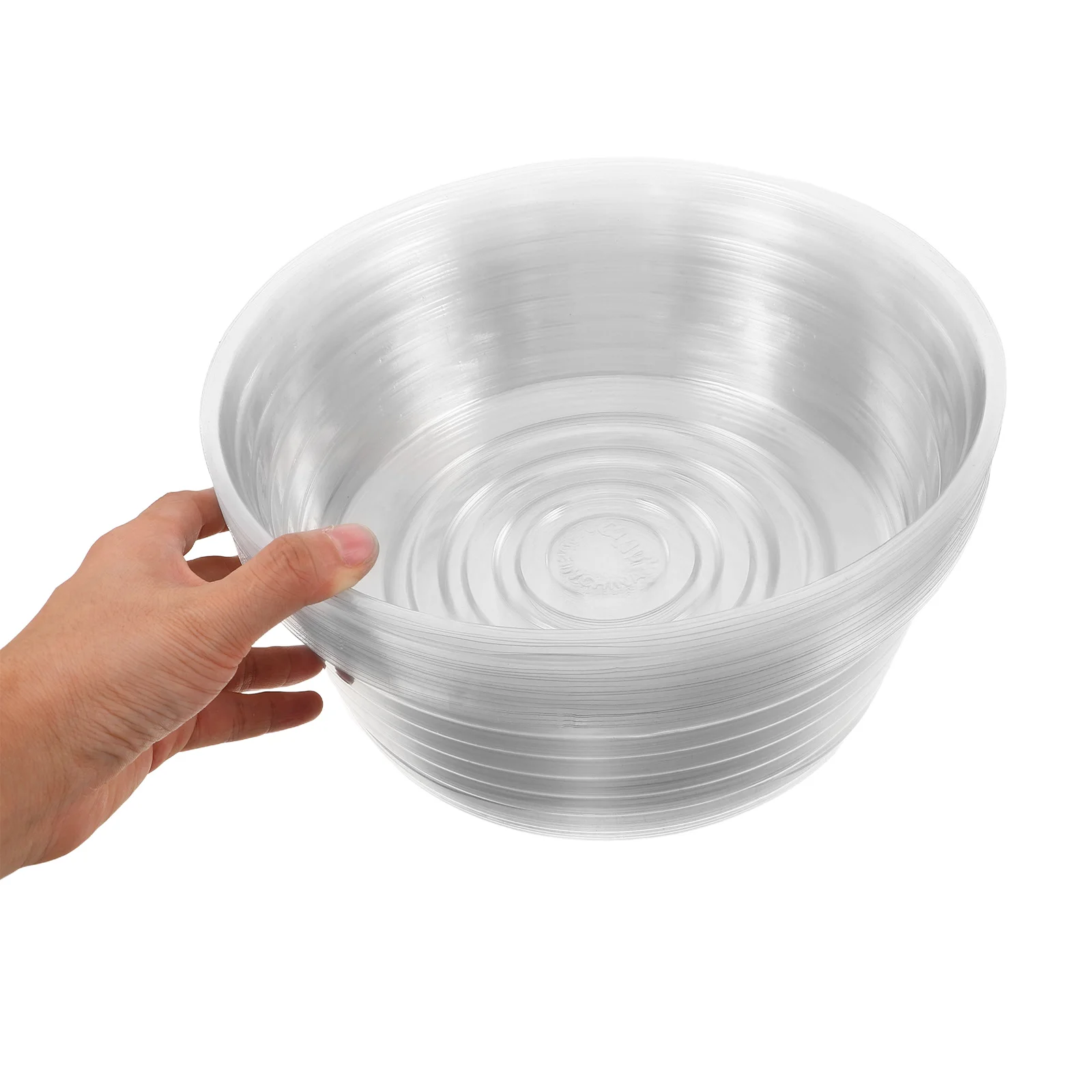 

20pcs Transparent Hydroponic Plant Pots Clear Plastic Nursery Trays For Indoor Outdoor Propagation Drip Saucers Plant Trays For