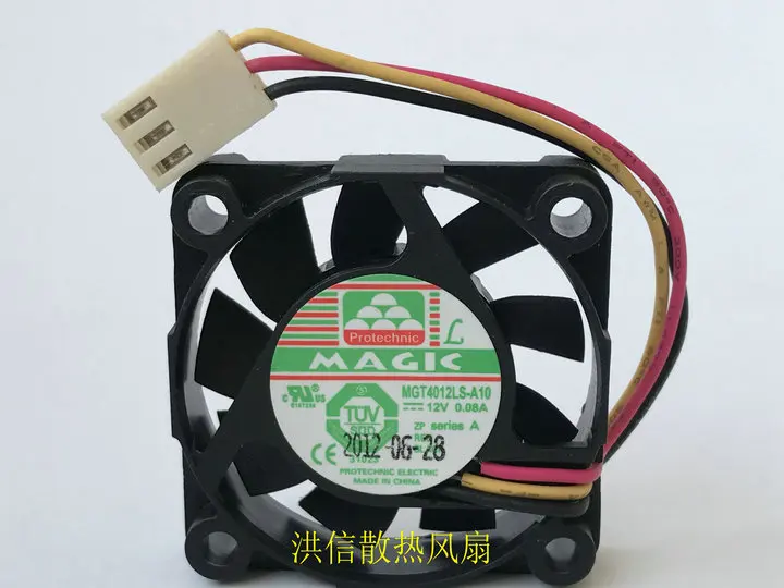 

Freight free original MAGIC 4010 MGT4012LS-A10 12V 0.08A three-wire silent cooling fan