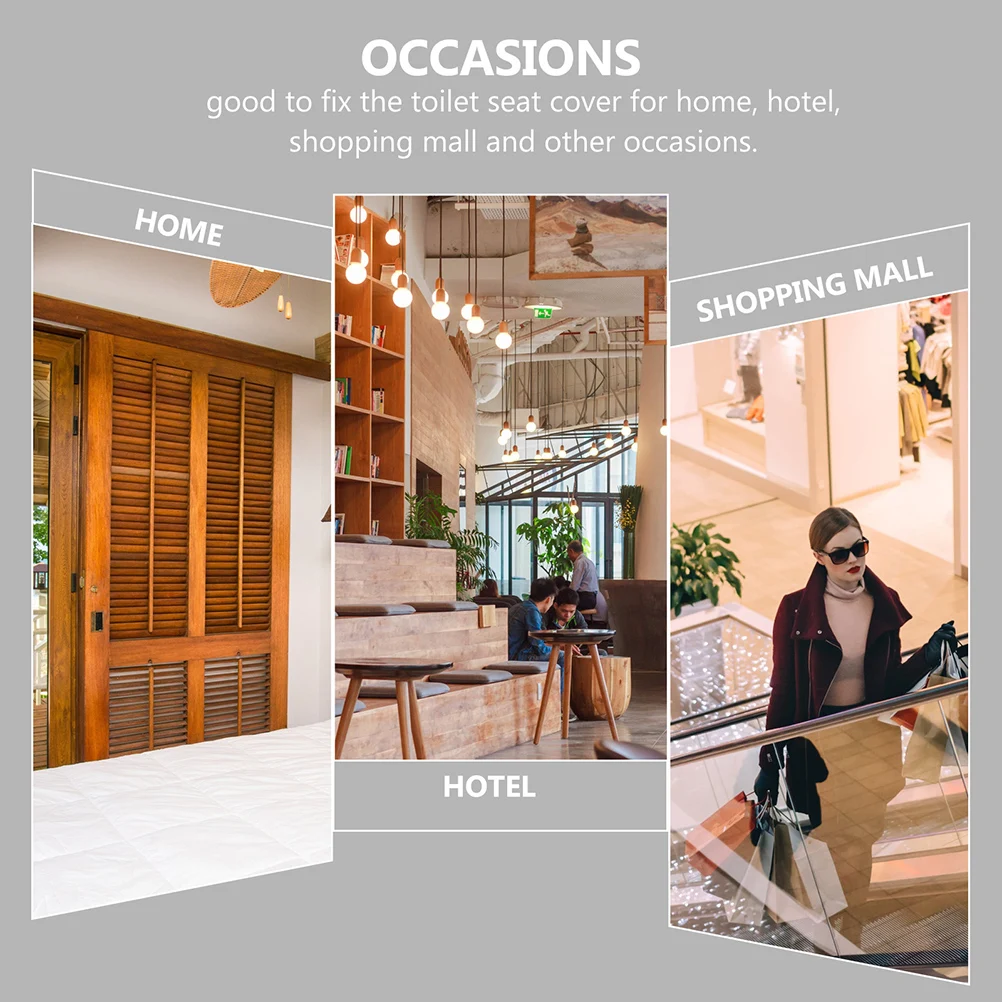 

2pcs Replacement Plastic Fixing For Lid Repair Durable Lightweight Installation Seat Covers Screws Replacement Seat Accessories